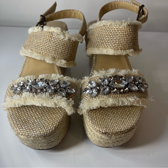 CROWN VINTAGE QALECIEN ESPADRILLE WEDGE SANDAL - Picture 16 of 16